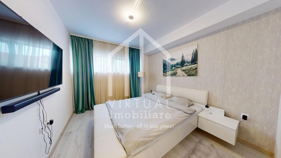 Apartament cu 3 camere decomandat, mobilat în Piața Cluj