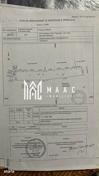 Teren de 2311 mp, în Central
