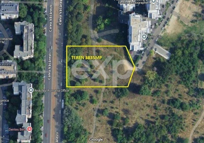 Teren Construcții intravilan de 3835 mp, în Tineretului