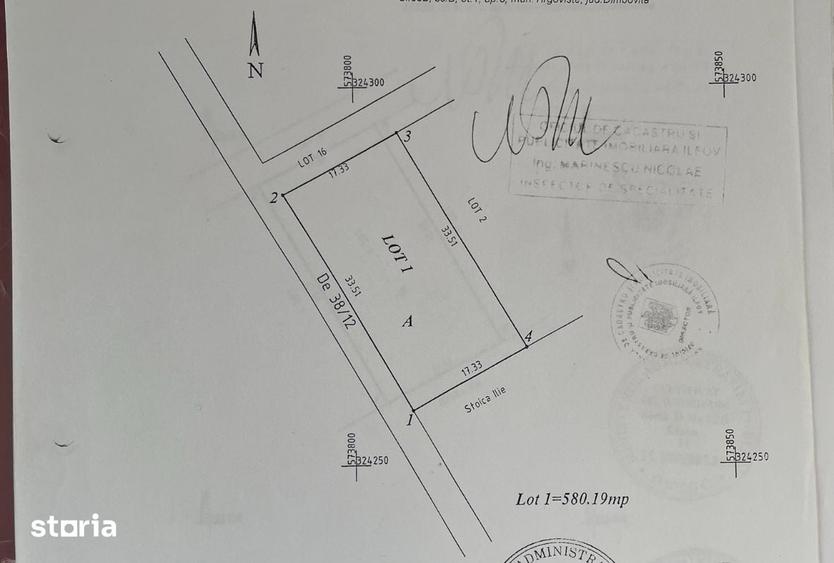 Teren de 580 mp, în Domnești