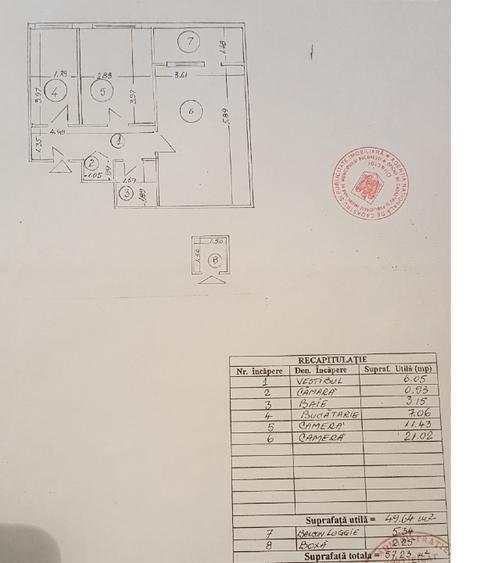Apartament cu 2 camere decomandat, mobilat în Calea Plevnei