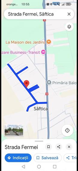 Teren de 550 mp, în Săftica