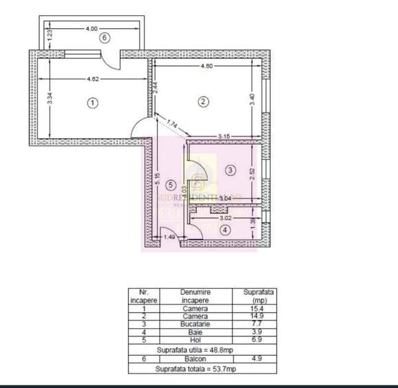 Apartament 2 camere mobilat Tineretului-Vacaresti - 6