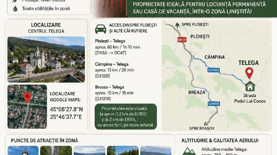 Casă individuală cu 5 camere cu Teren 272 Mp în Telega