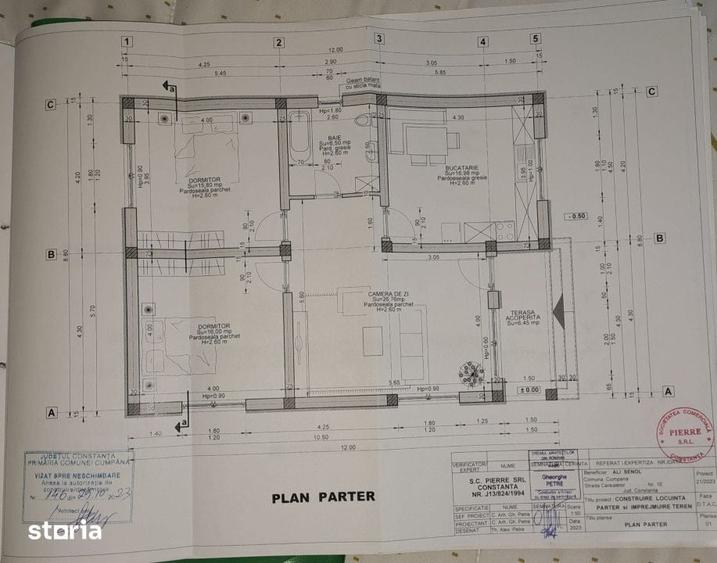 Casă cu 3 camere cu Teren 390 Mp în Central