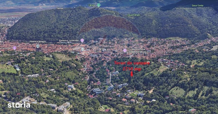 Teren de 2710 mp, în Schei