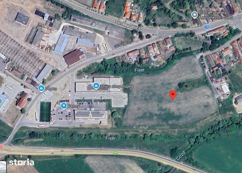 Teren de 7500 mp, în Central