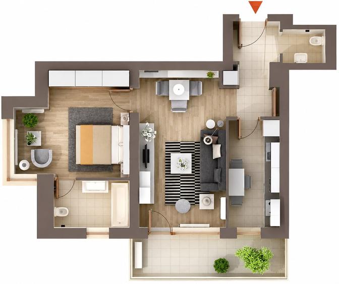 Apartament 2 camere | Băneasa | Mobilat Modern | Imaculat - 7