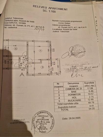 Apartament cu 2 camere decomandat în Ultracentral