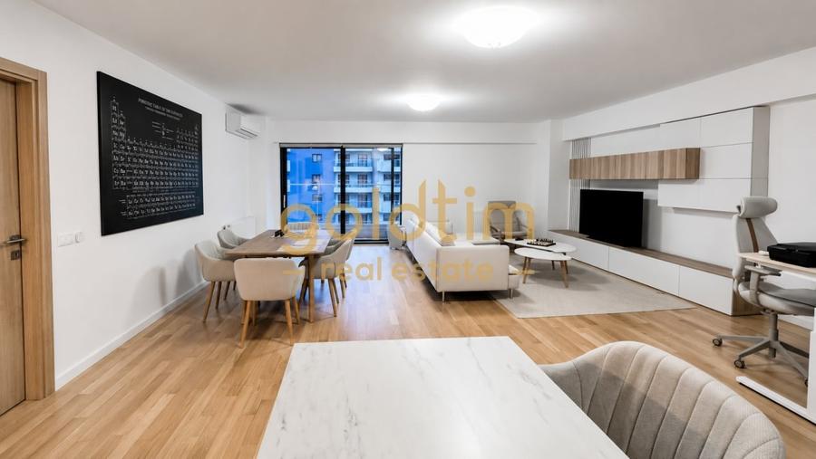 Apartament cu 2 camere decomandat, mobilat în Barbu Văcărescu