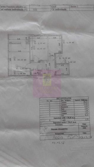 Apartament cu 2 camere decomandat în Domenii