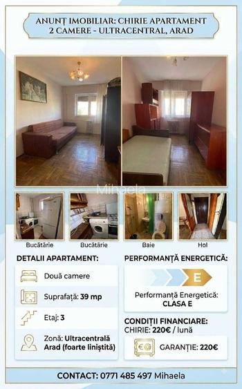Chirie - Apartament 2 camere ultracentral