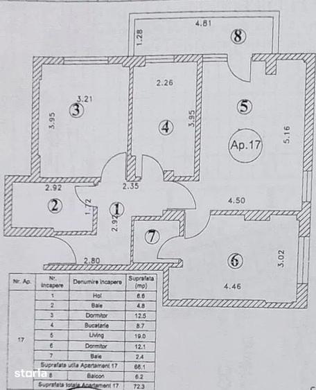 Apartament 3 camere decomandat, 2 bai, 72mp, bloc nou, Bragadiru - 6