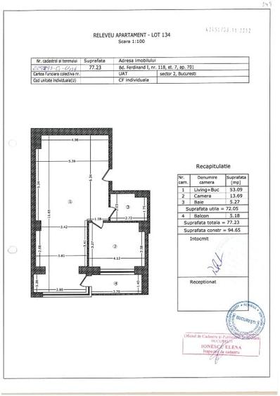 Apartament cu 2 camere decomandat, mobilat în Obor