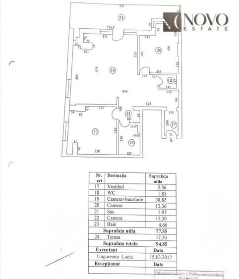 Apartament cu 3 camere semidecomandat în Herăstrău