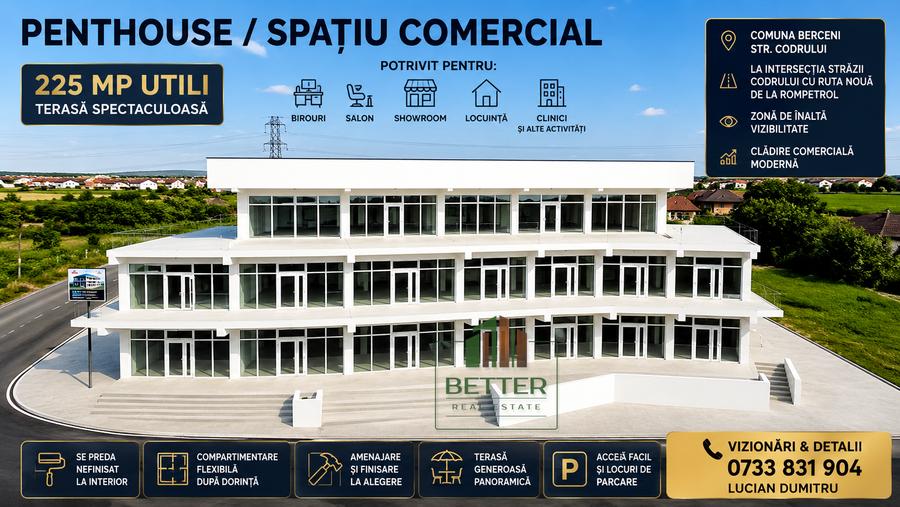 Spațiu comercial, de 225 mp, în Berceni