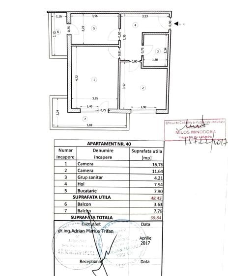 Apartament cu 2 camere decomandat în Rahova