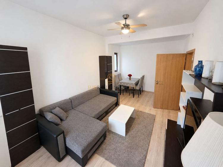Apartament cu 2 camere semidecomandat, mobilat în Central