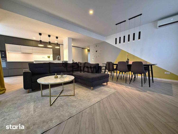 Apartament cu 3 camere, mobilat în Central