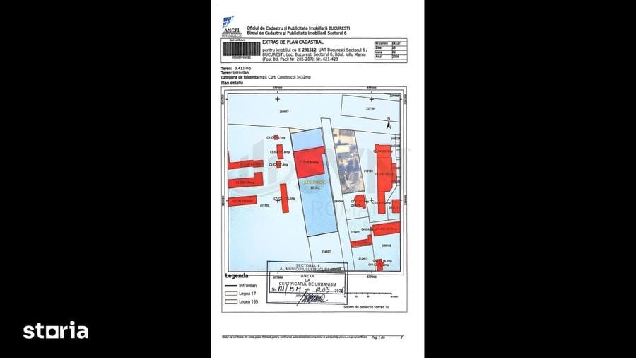 Teren de 3432 mp, în Militari