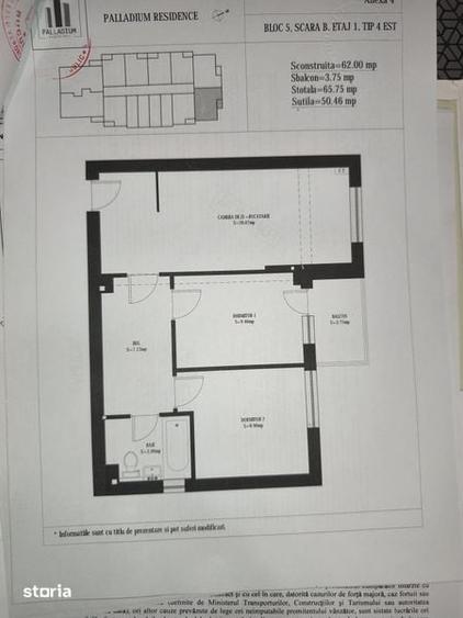 Apartament cu 3 camere în Theodor Pallady