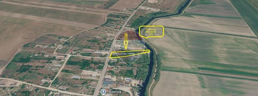 Teren Construcții intravilan de 2240 mp, în Dunavățu de Jos