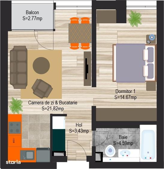 Apartament în Nazărioaia