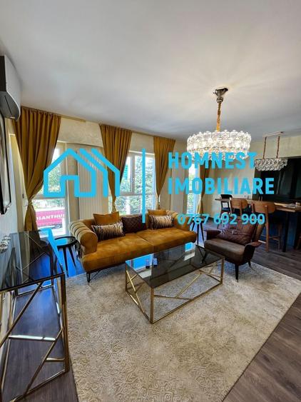 Apartament cu 3 camere semidecomandat, mobilat în Barbu Văcărescu