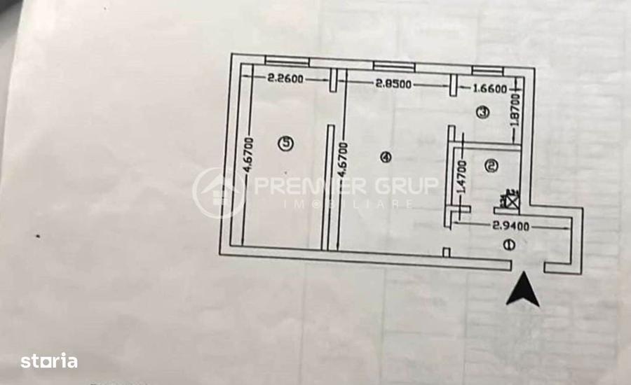 Apartament cu 2 camere nedecomandat în Tătărași