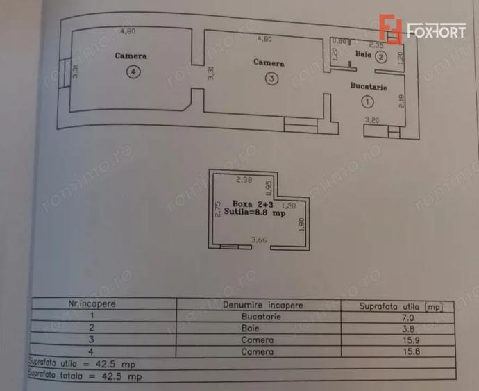 Apartament cu 2 camere nedecomandat în Timocului-Șaguna