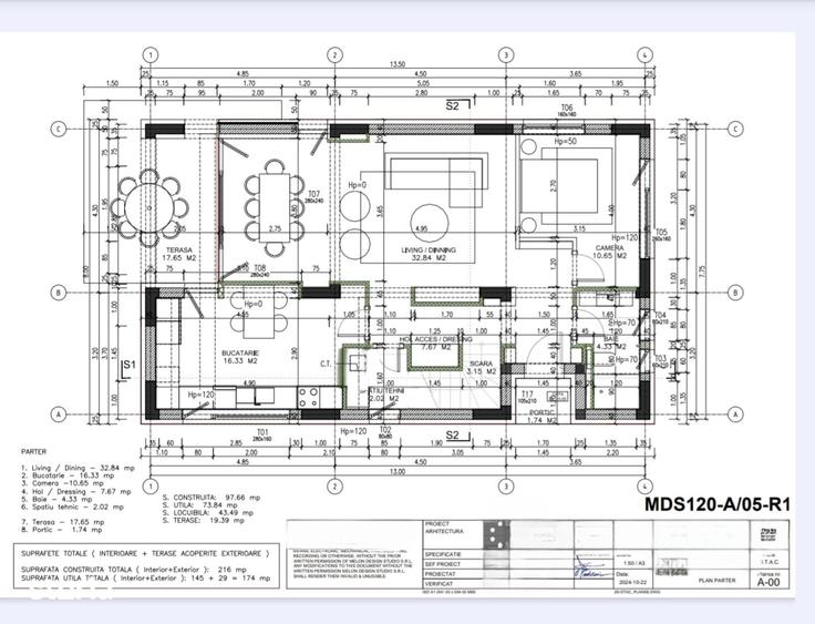 Casă cu 5 camere cu Teren 450 Mp în Brănești