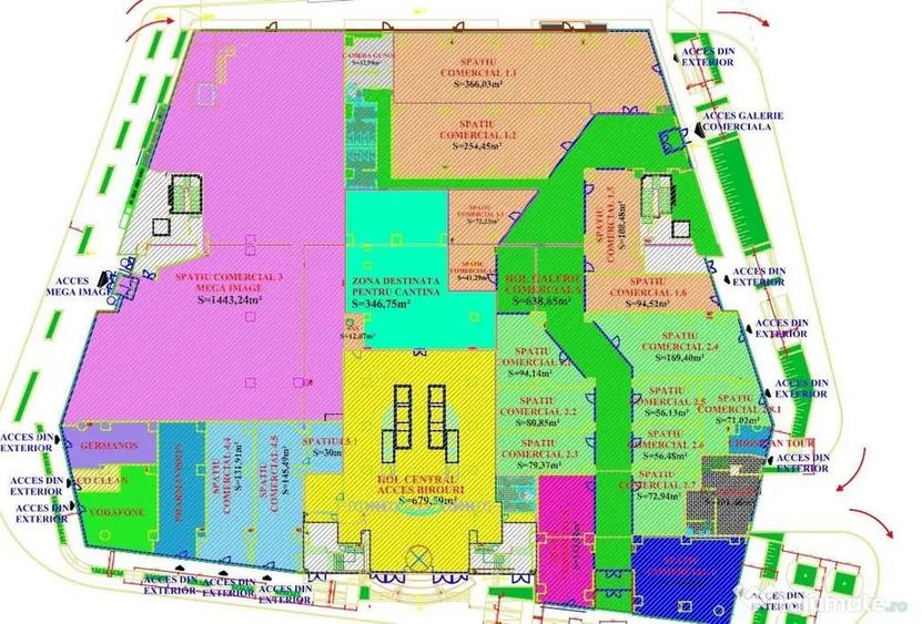 Spatiu comercial la parterul unui centru comercial 70mp S... - 3