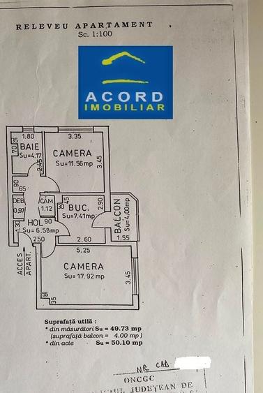 Apartament cu 2 camere decomandat, mobilat în Far