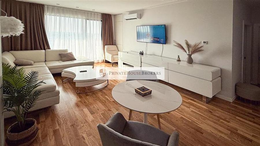 Apartament cu 2 camere semidecomandat, mobilat în Băneasa