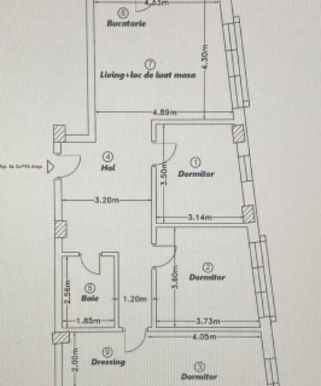 Apartament 4 camere, 93,30mp | Zona Calea Baciului | Cluj-Na - 3
