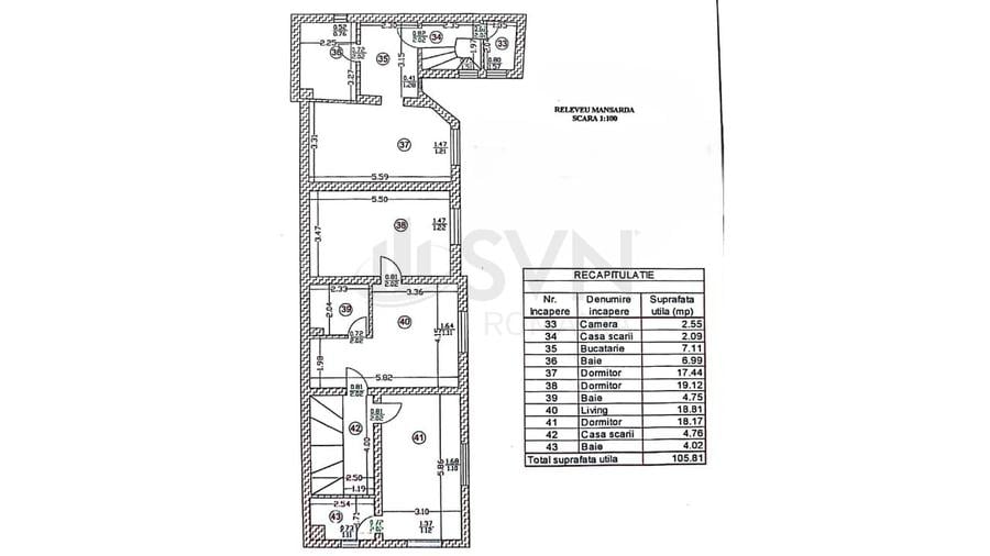 Casă individuală cu 12 camere cu Canalizare în P-ța Romană