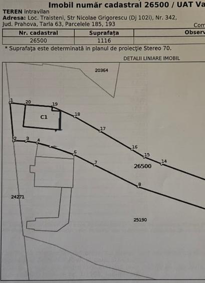 Casă individuală cu 4 camere cu Teren 1116 Mp în Valea Doftanei