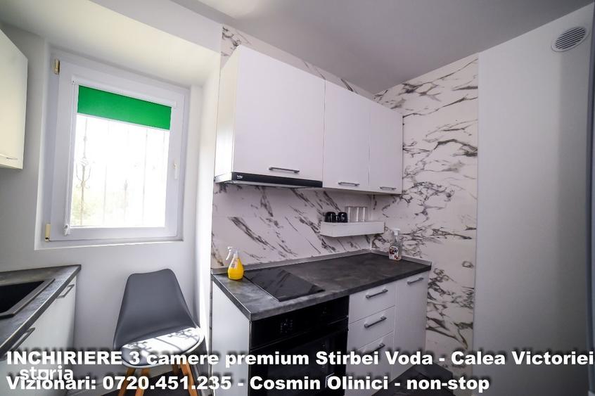 Apartament cu 3 camere, mobilat în Calea Victoriei