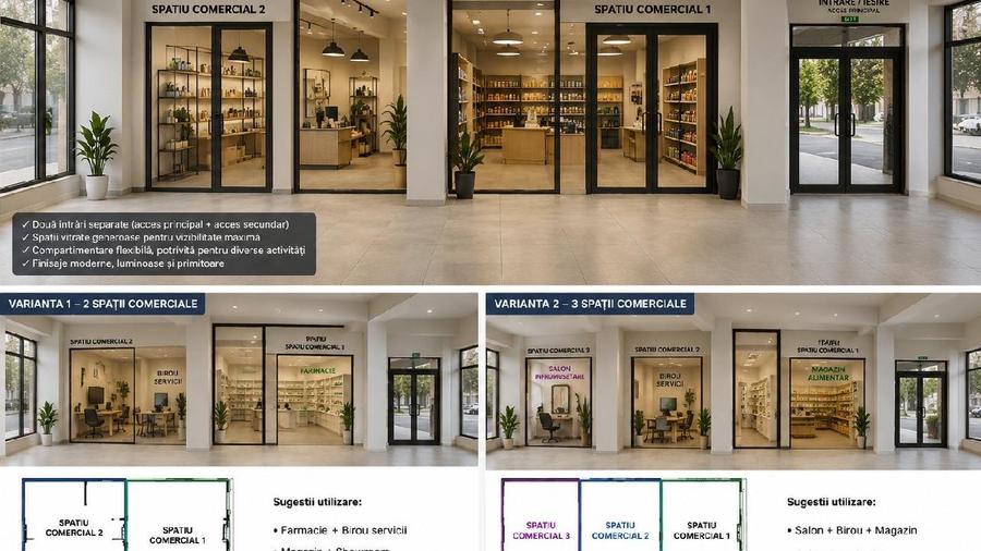 Spațiu comercial, de 200 mp, în Central