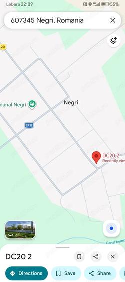 Casă cu 2 camere cu Teren 3200 Mp în Negri