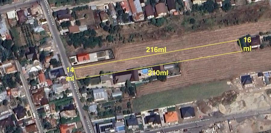 Teren Construcții intravilan de 3332 mp, în Brănești
