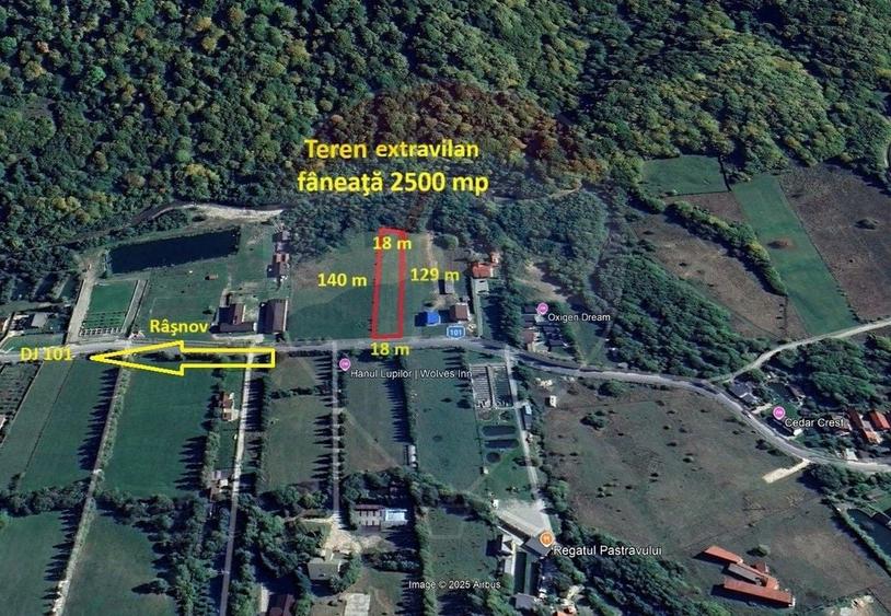 Teren agricol extravilan de 2500 mp, în Glăjărie