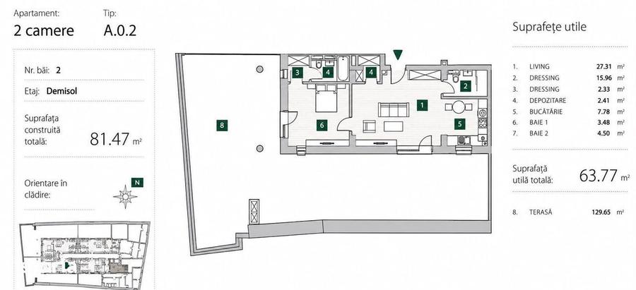 Apartament 2 Camere Premium | Curte 130 mp | Zona Centrala - 10
