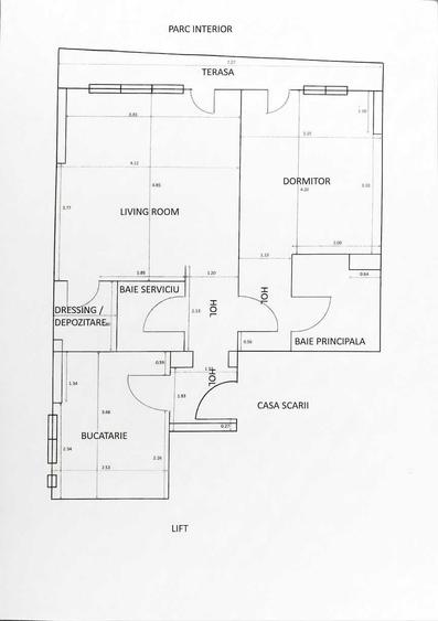 Apartament cu 2 camere decomandat în Eroii Revoluției