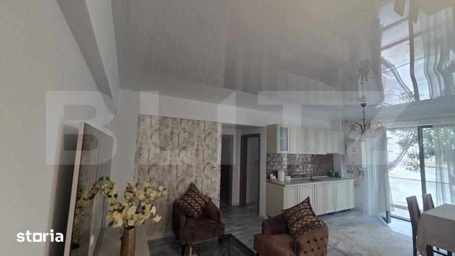 Apartament cu 3 camere semidecomandat în Exterior Nord