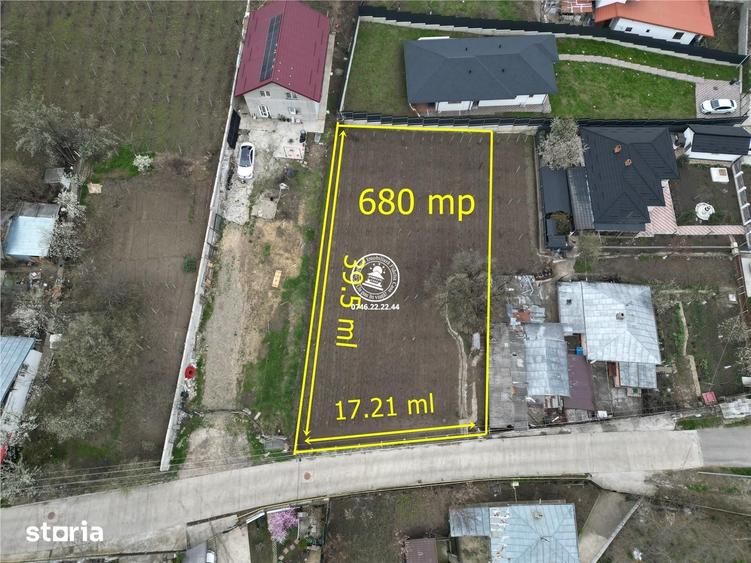 Teren de 680 mp, în Valea Lupului