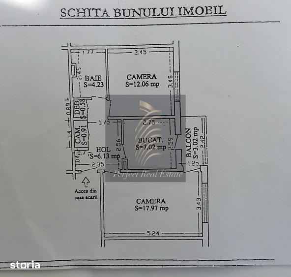 Apartament cu 2 camere decomandat în Central