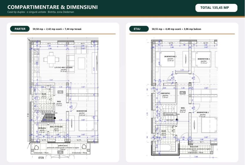 Duplex cu 4 camere cu Canalizare în Sud