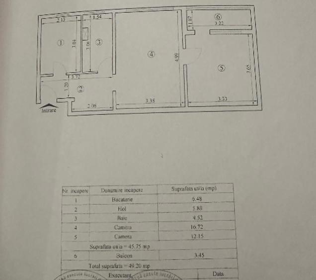 Apartament cu 2 camere semidecomandat, mobilat în Podu Roș