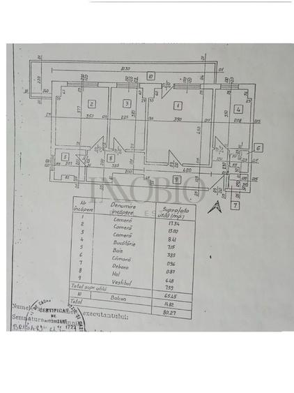 Apartament cu 3 camere decomandat, mobilat în P-ța Victoriei